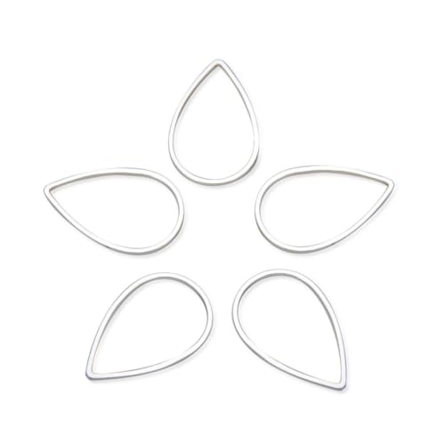 100pcs Silver Round Circle Beading Hoop Link Jewelry Findings 20mm - view 8