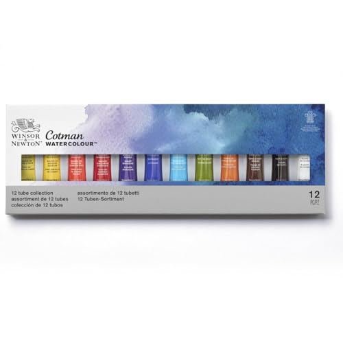 Cotman Watercolor Paint Set, 12 Half Pan Field Pocket Set - view 8