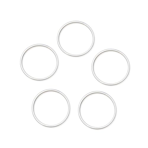 100pcs Silver Round Circle Beading Hoop Link Jewelry Findings 20mm - view 3