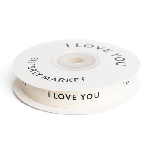 Custom Herringbone Cotton Ribbon, Natural 5/8 Inch Gift Ribbon with Smiley Face Print, 10 Yards - view 5