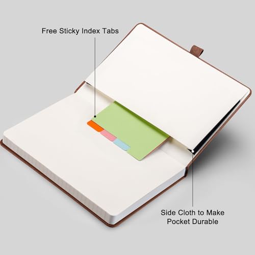 Lined Journal Notebook, 192 Numbered Pages, A5 Size (5.7'' x 8.3'') - view 7