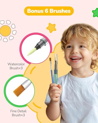 3 Pack Paint with Water Books, Kids Watercolor Activity Set - view 4