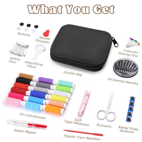 Sewing Kit for Adults, Portable Needle & Thread Repair Kit - view 2