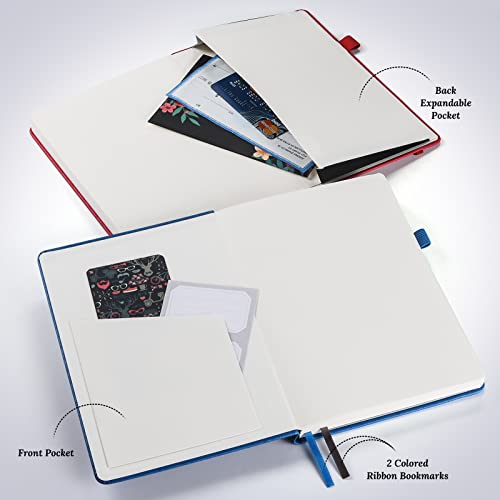 Hardcover Leather Dotted Journal Notebook, 120GSM Thick Paper,Numbered Page - view 4