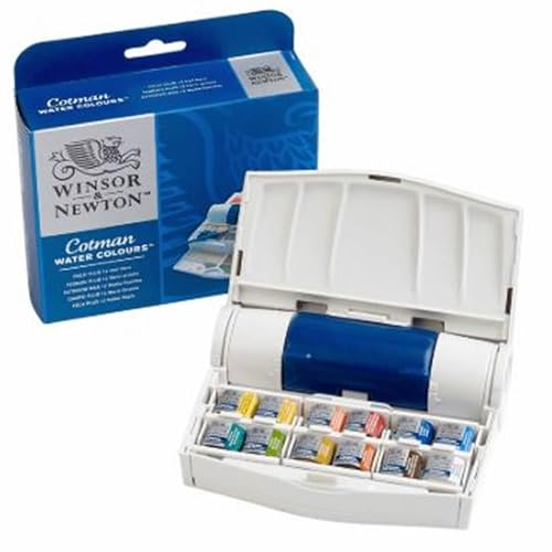 Cotman Watercolor Paint Set, 12 Half Pan Field Pocket Set - view 7