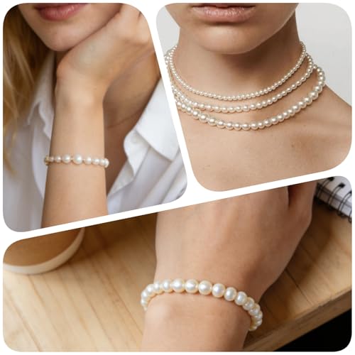 3000Pcs White Pearl Beads for Jewelry Making Pearls for Crafting with Holes - view 7