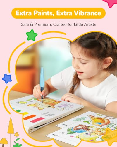 3 Pack Paint with Water Books, Kids Watercolor Activity Set - view 5