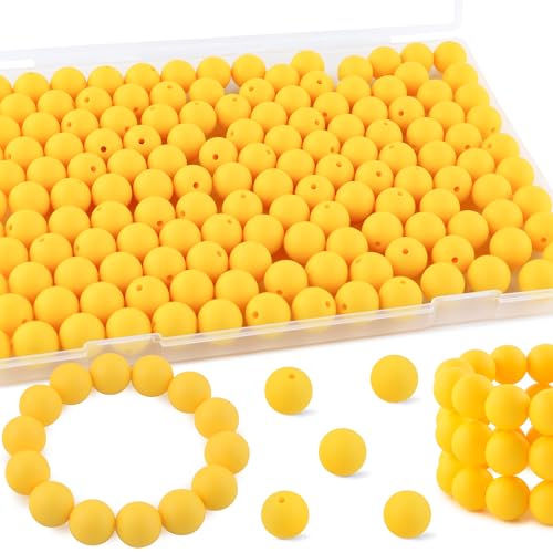 145PCS 15mm Silicone Beads for Keychain Making（Light Purple） - view 4