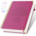 College Ruled Notebook, 8.5 x 11 Hardcover Leather Spiral Notebook Journal
