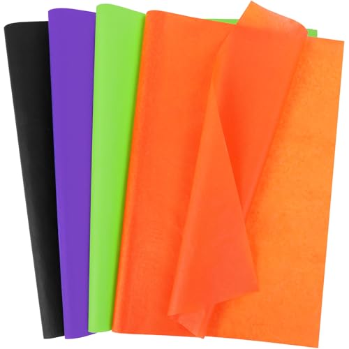 100 Sheets Black White Tissue Paper, Star Dots Stripes Waves Print - view 7