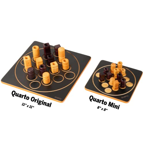 Quarto Mini | Mensa Select Winner | Travel-Friendly Version of The, Wooden Abstract Strategy Game for Kids & Adults | Family Game Night Favorite | Ages 8+ | 2 Players | 15 Min - view 6
