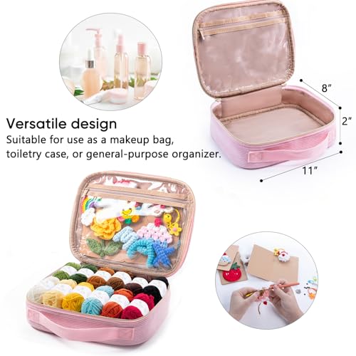 Crochet Kit for Beginners, Complete Starter Set with Yarn, Ergonomic Crochet Hooks, Needles, Crochet Accessories and Suppliers for Crochet Beginner Projects, Knitting Kit for Adult - view 3