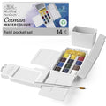Cotman Watercolor Paint Set, 12 Half Pan Field Pocket Set