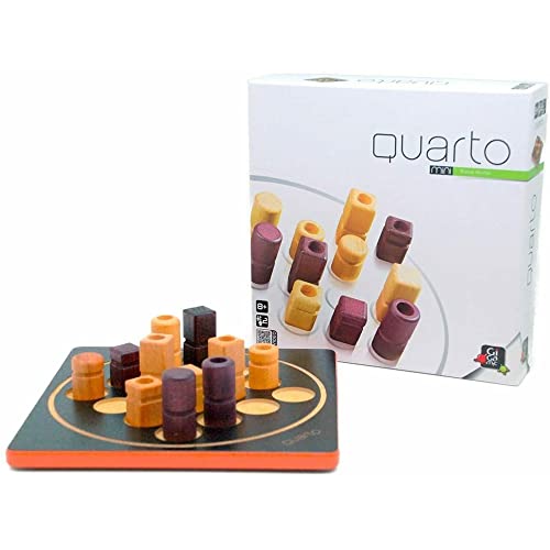 Quarto Mini | Mensa Select Winner | Travel-Friendly Version of The, Wooden Abstract Strategy Game for Kids & Adults | Family Game Night Favorite | Ages 8+ | 2 Players | 15 Min - view 3