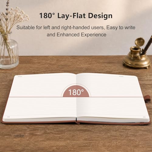 Lined Journal Notebook, 192 Numbered Pages, A5 Size (5.7'' x 8.3'') - view 6