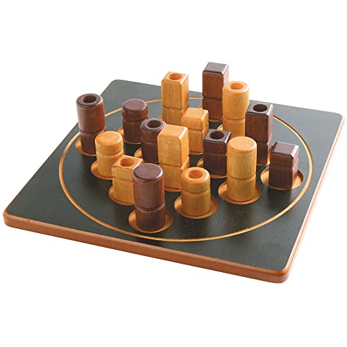 Quarto Mini | Mensa Select Winner | Travel-Friendly Version of The, Wooden Abstract Strategy Game for Kids & Adults | Family Game Night Favorite | Ages 8+ | 2 Players | 15 Min - view 2