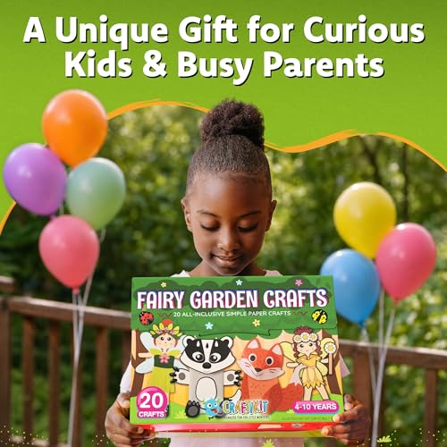 20 Award-Winning Fairy Garden Crafts for Kids - 20 All-Inclusive Fun Paper Toddler Crafts, Fairy Garden Kit for Kids Ages 3-10 - view 6