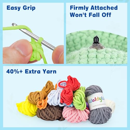 Crochet Kit for Beginners: 3 Animal Bookmarks Craft Kit,Women Gift - view 6