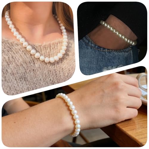 3000Pcs White Pearl Beads for Jewelry Making Pearls for Crafting with Holes - view 5