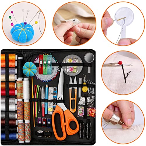 Sewing Kit for Adults Beginners, Portable Needle Thread Repair Kit - view 6