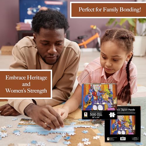 Jazz Band Puzzle – 500-Piece Inspirational Black Art Jigsaw Puzzle for Adults – Gift for Music Lovers - view 2