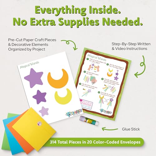 20 Award-Winning Fairy Garden Crafts for Kids - 20 All-Inclusive Fun Paper Toddler Crafts, Fairy Garden Kit for Kids Ages 3-10 - view 3