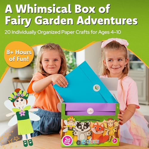20 Award-Winning Fairy Garden Crafts for Kids - 20 All-Inclusive Fun Paper Toddler Crafts, Fairy Garden Kit for Kids Ages 3-10 - view 2