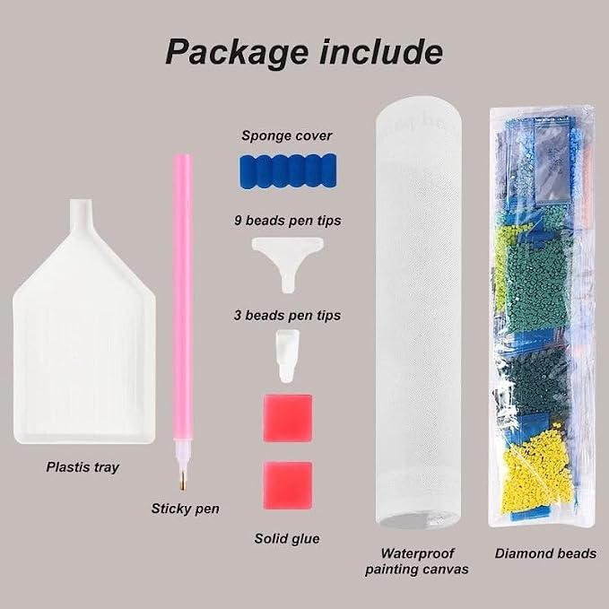 5D Diamond Painting Kits by Number for Adults Color Chihuahua Diamond Art Diamond Painting Full Round Drill Color Rhinestone Embroidery Craft Kits Art Work of Wall Decor Kits 30x40cm(w30) - view 4