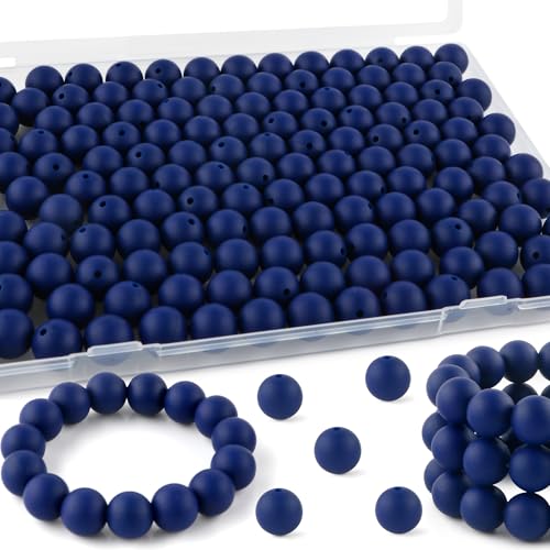145PCS 15mm Silicone Beads for Keychain Making（Light Purple） - view 2