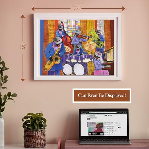 Jazz Band Puzzle – 500-Piece Inspirational Black Art Jigsaw Puzzle for Adults – Gift for Music Lovers - view 3