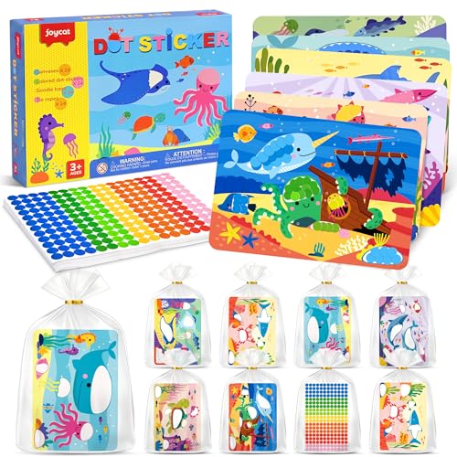 12 Pack Dinosaur Dot Art Party Favors, 2400+ Dot Stickers, Ages 3-8 - view 7