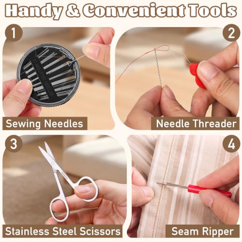 Sewing Kit for Adults, Portable Needle & Thread Repair Kit - view 6