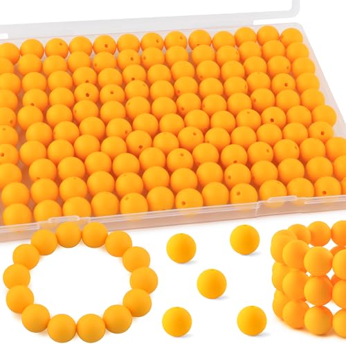 145PCS 15mm Silicone Beads for Keychain Making（Light Purple） - view 8