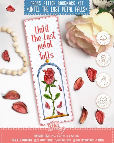 Book Lover Counted Cross Stitch Bookmark Kit, Reading Gift - view 5