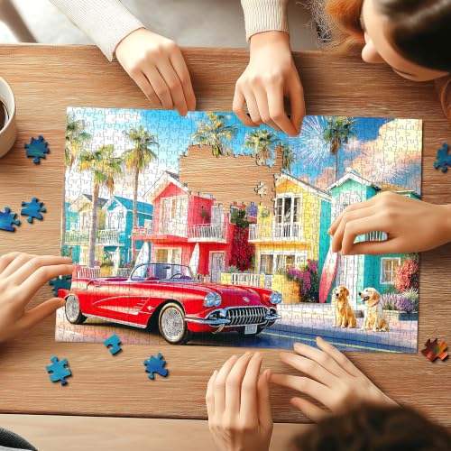 Jigsaw Puzzles for Adults 1000 Pieces Beach Town - view 6
