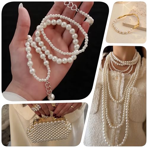 3000Pcs White Pearl Beads for Jewelry Making Pearls for Crafting with Holes - view 6