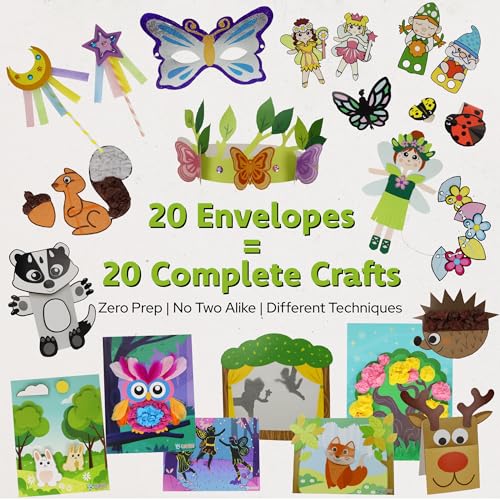 20 Award-Winning Fairy Garden Crafts for Kids - 20 All-Inclusive Fun Paper Toddler Crafts, Fairy Garden Kit for Kids Ages 3-10 - view 4