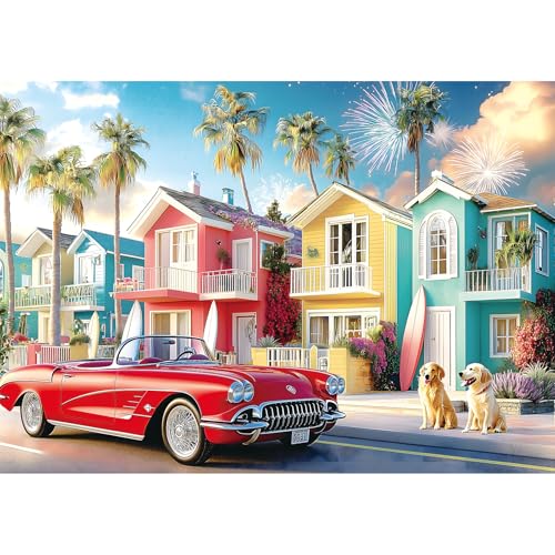 Jigsaw Puzzles for Adults 1000 Pieces Beach Town