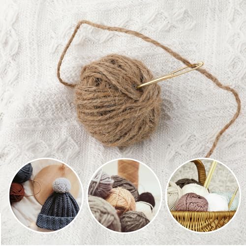 Large Eye Sewing Needles Set, Yarn Sewing Needle Sharp Tapestry Needles Tapestry Needle Bent Needles Hand Knitting Needles Bent Tip Yarn Needles for Hand Knitting - view 4