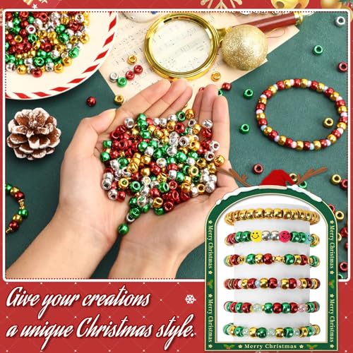 1200Pcs Christmas Color Pony Beads Bulk for Jewelry Making Bracelets - view 4
