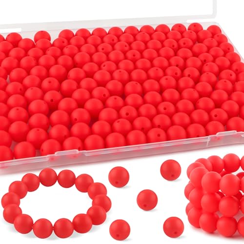 145PCS 15mm Silicone Beads for Keychain Making（Light Purple） - view 6