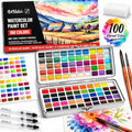Watercolor Paint Set 100 Vibrant Colors for Adult Beginner Professional