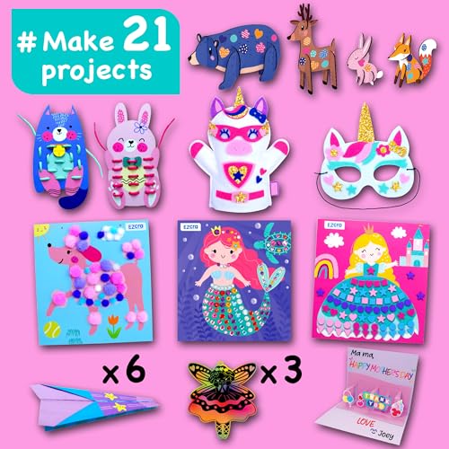 Unicorn Craft Box for Kids Ages 4-8 – 21 Projects in 1 - view 3