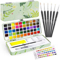 50 Colors Watercolor Paint Set, Portable Art Supplies Palette Kit