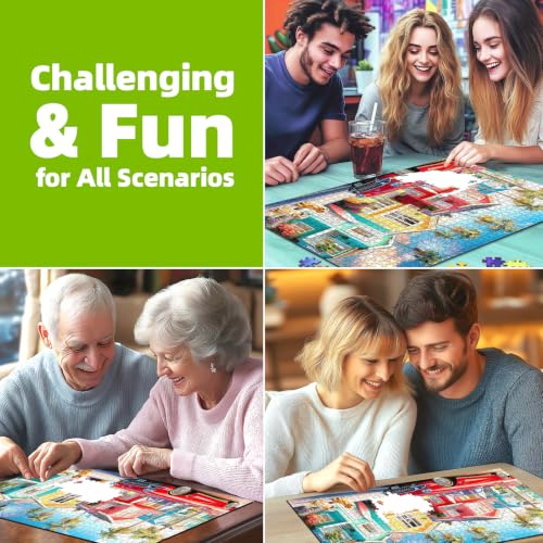 Jigsaw Puzzles for Adults 1000 Pieces Beach Town - view 5