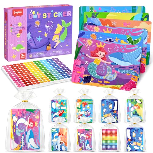 12 Pack Dinosaur Dot Art Party Favors, 2400+ Dot Stickers, Ages 3-8 - view 6