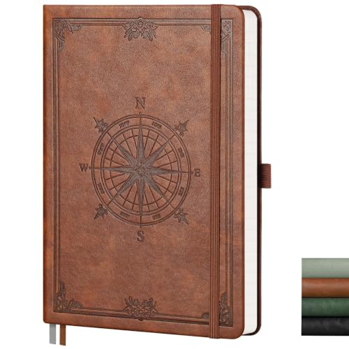 Lined Journal Notebook, 192 Numbered Pages, A5 Size (5.7'' x 8.3'')
