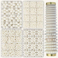 3000Pcs White Pearl Beads for Jewelry Making Pearls for Crafting with Holes