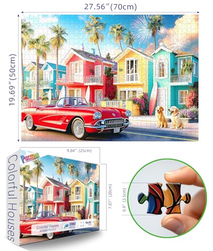 Jigsaw Puzzles for Adults 1000 Pieces Beach Town - view 2
