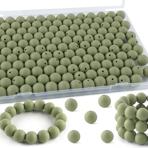 145PCS 15mm Silicone Beads for Keychain Making（Light Purple） - view 5